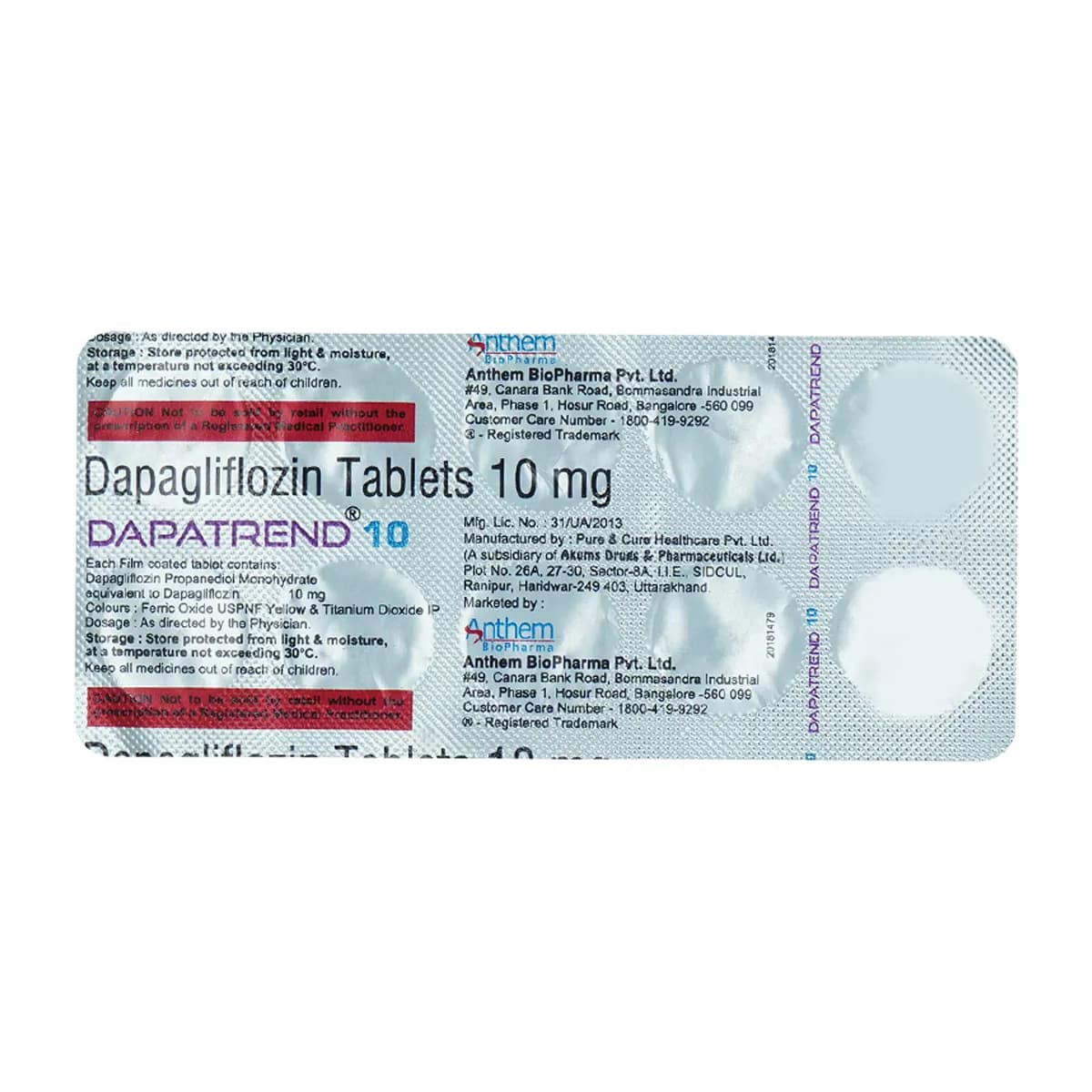 DAPATREND 10 TAB
