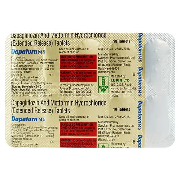 DAPATURN M FORTE 5MG TAB
