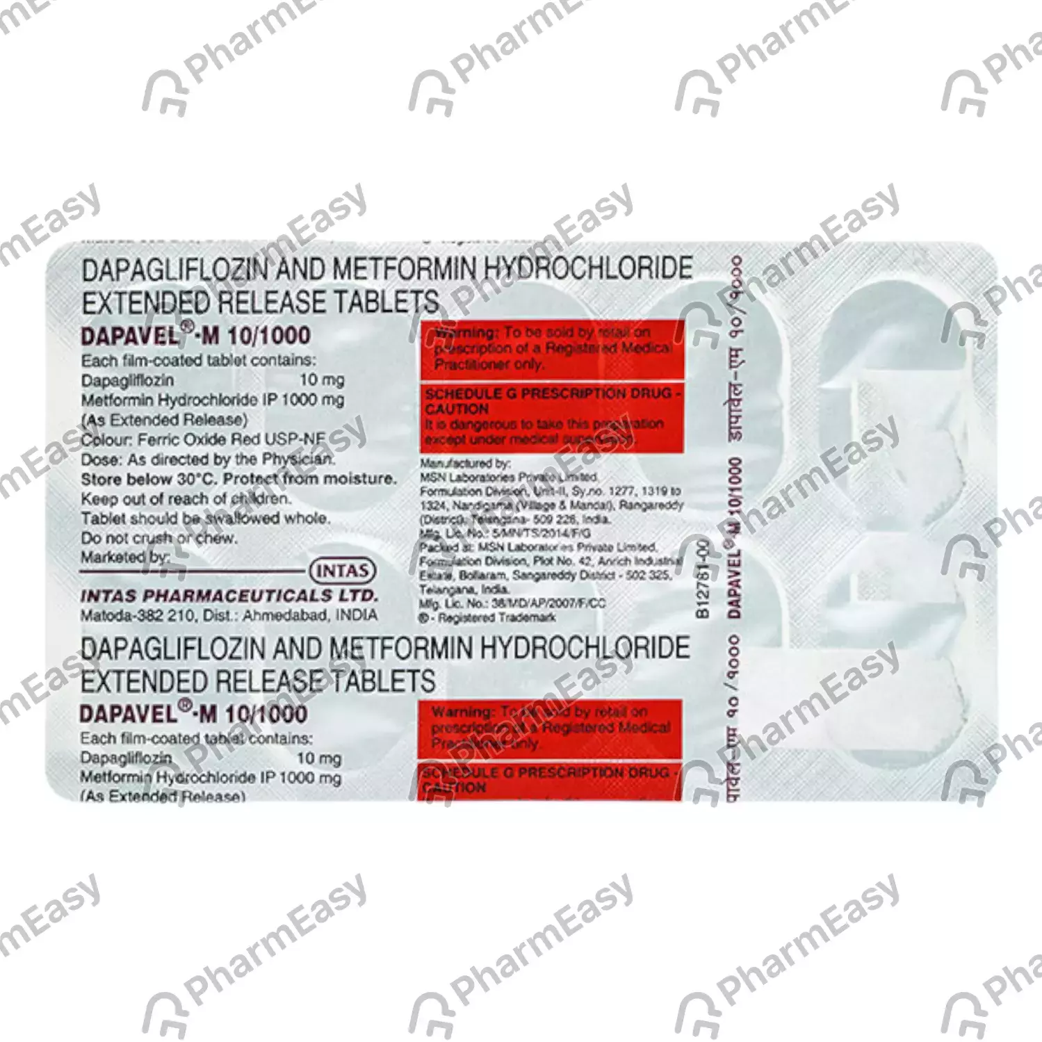 DAPAVEL LM 1000MG TAB