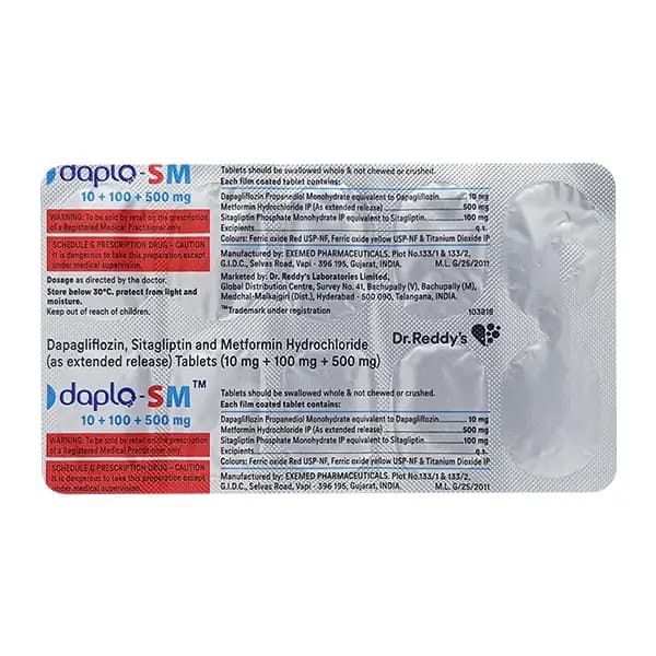 DAPLO SM 500 TAB 10`S