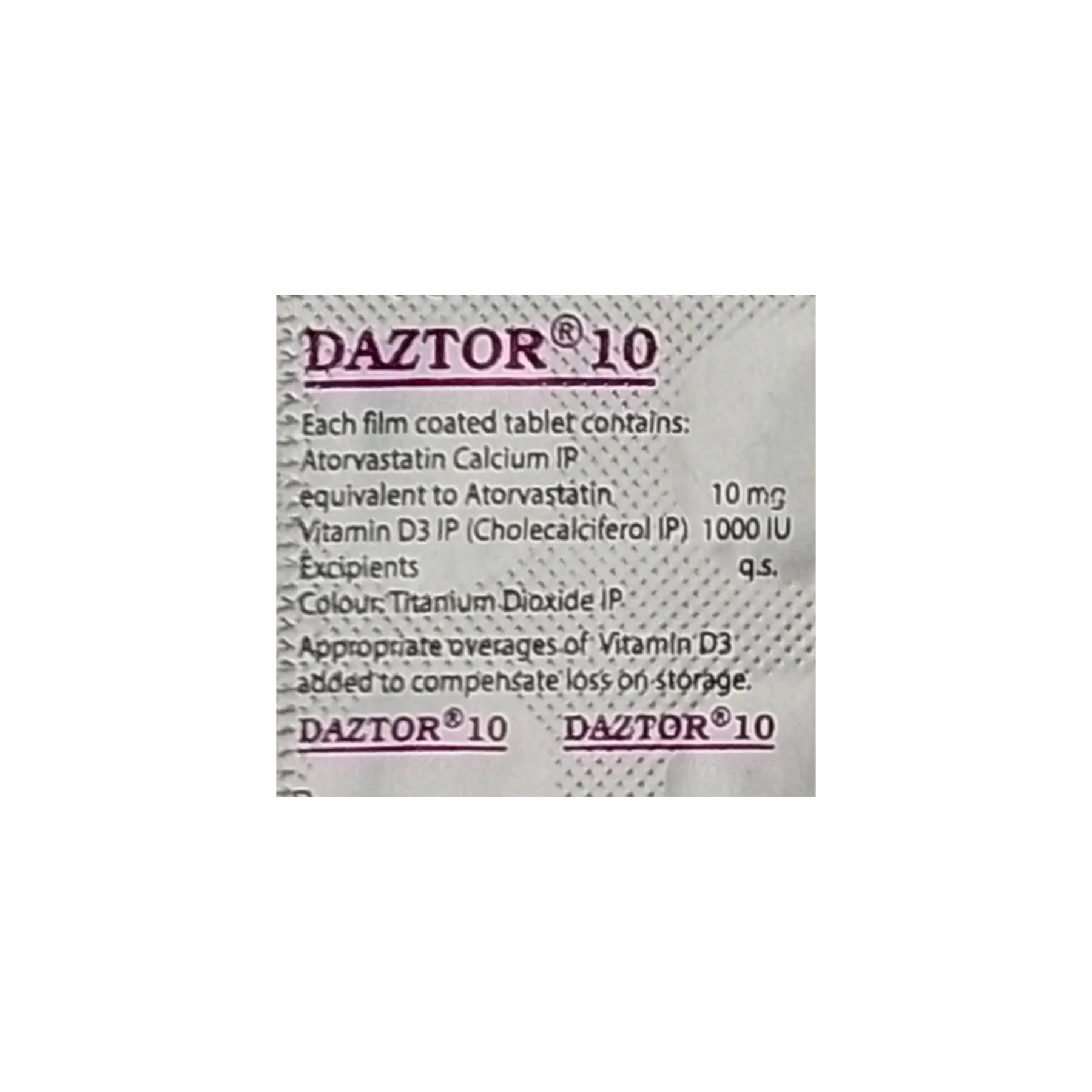 DAZTOR 10MG TAB