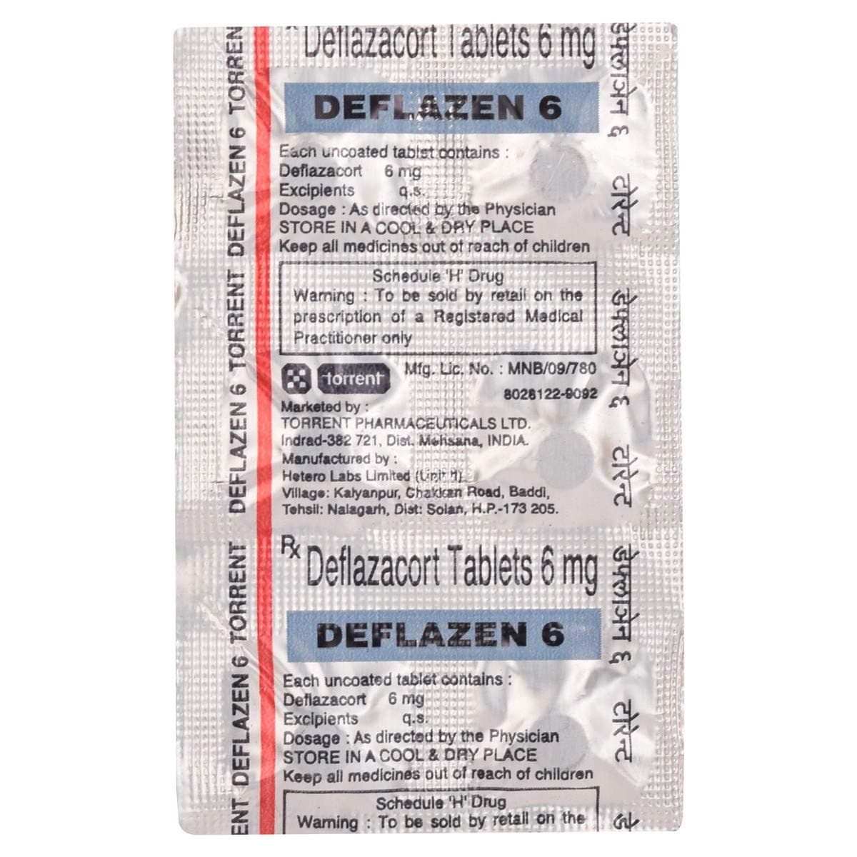 DEFLAZEN 6MG 6`S