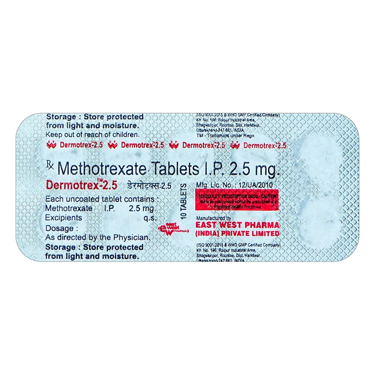 DERMOTREX 2.5MG TAB
