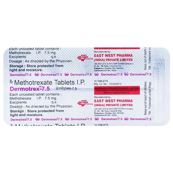 DERMOTREX 7.5MG TAB