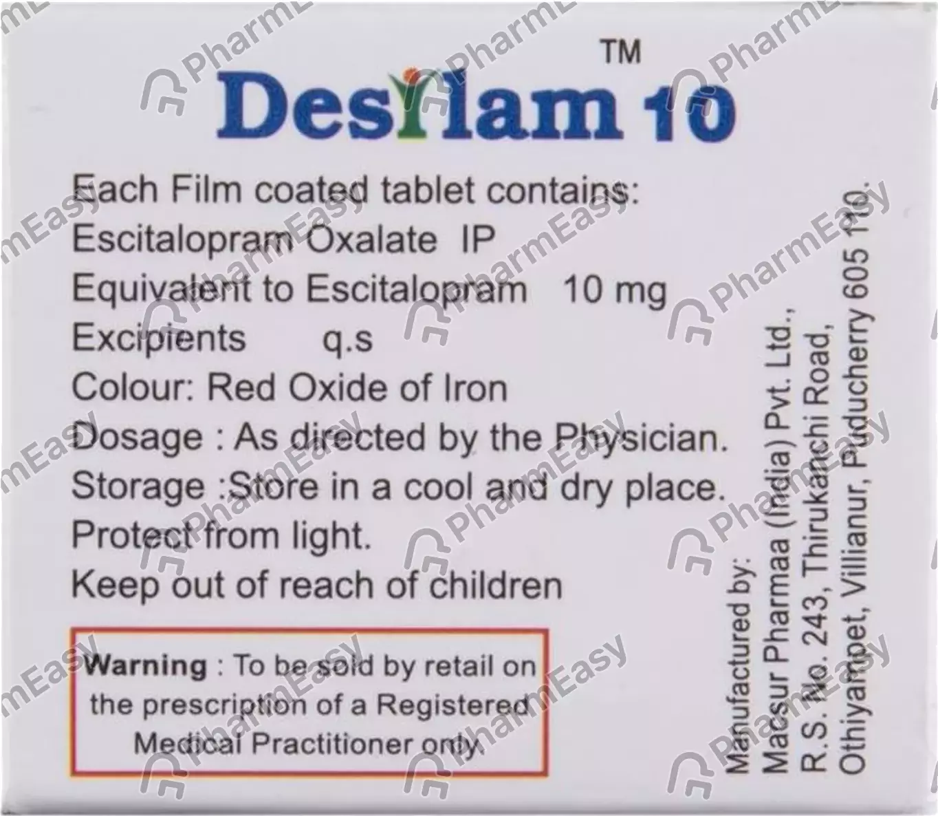DESILAM 10 TAB