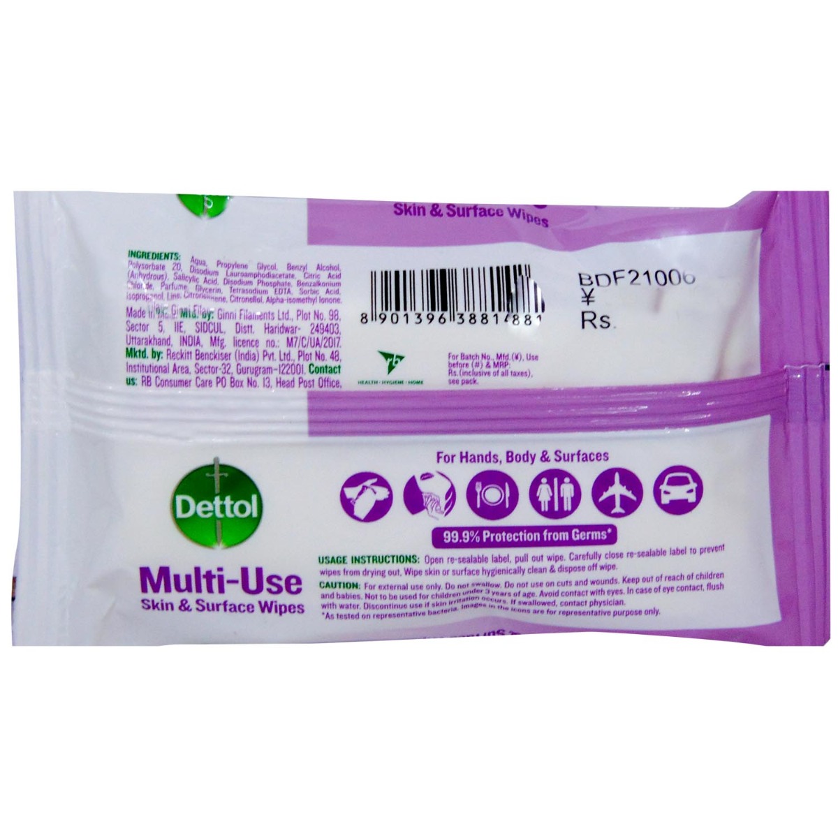DETTOL WIPES FLORAL