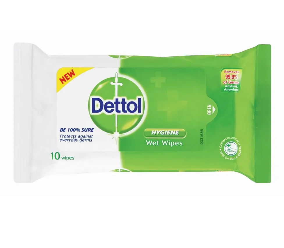 DETTOL WIPES ORG 10`S