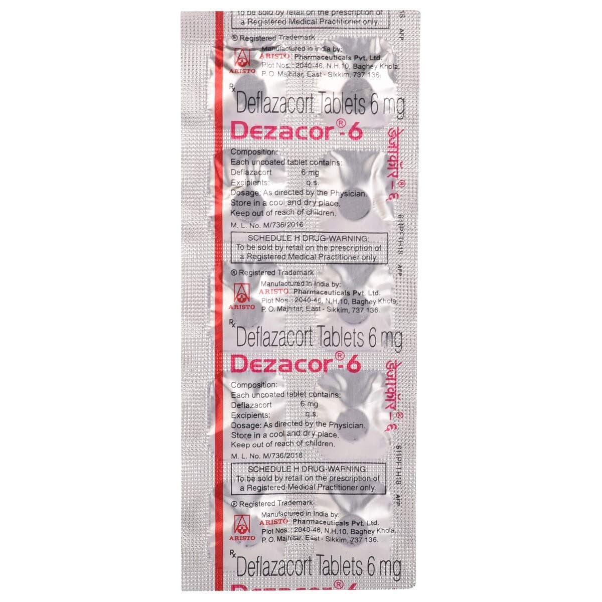 DEZACOR 6MG TAB 10`S