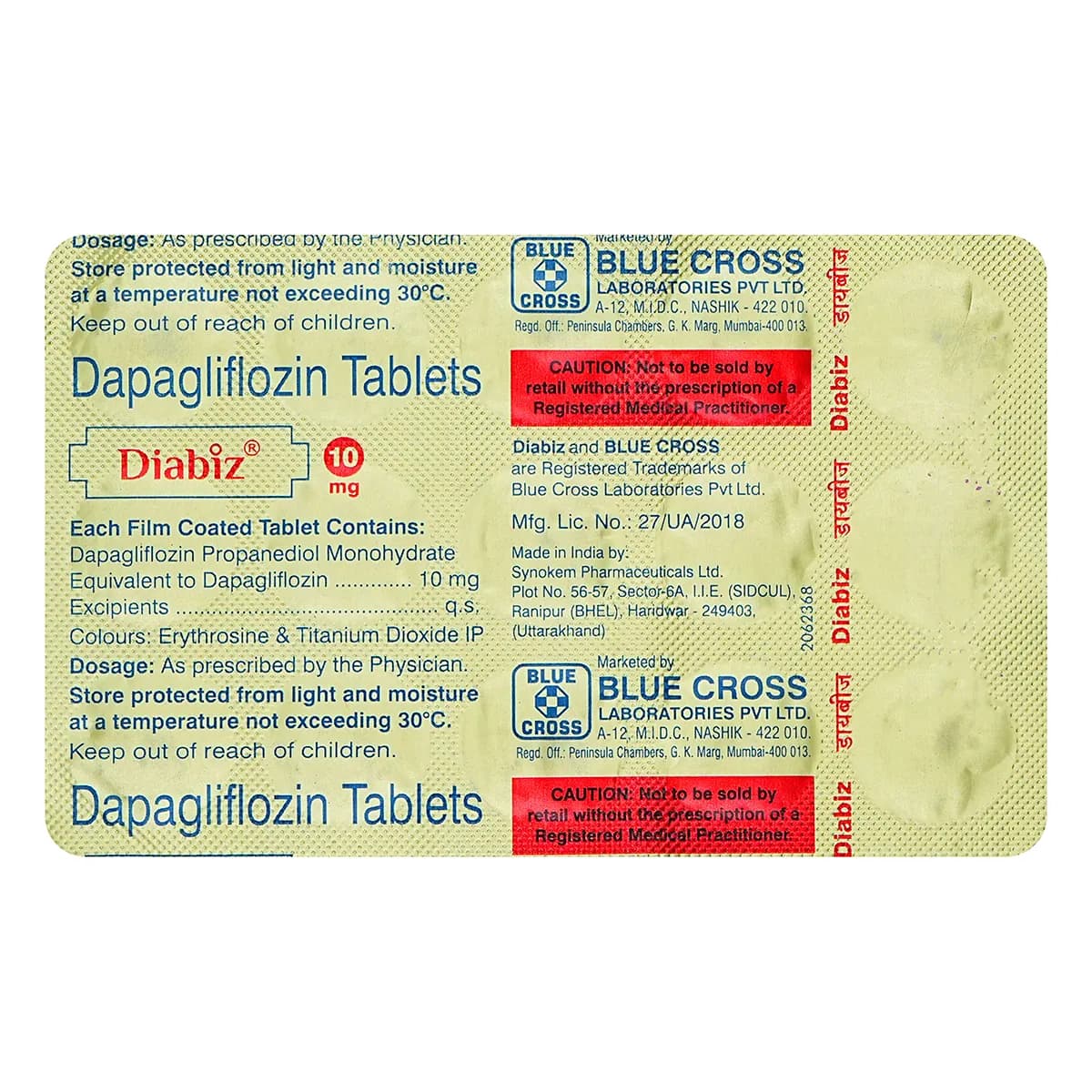 DIABIZ 10MG TAB