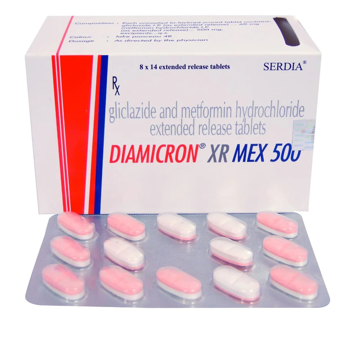 DIAMICRON XR MEX 30/500MG TAB 15S