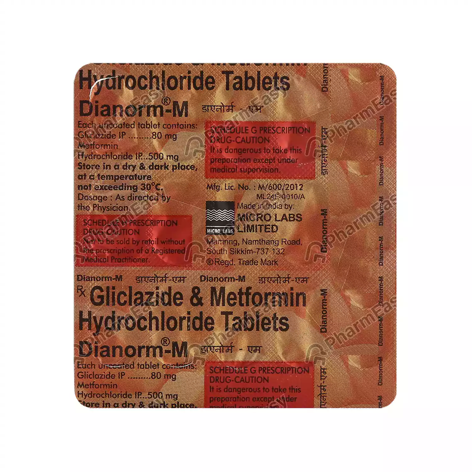 DIANORM M OD TAB 15`S