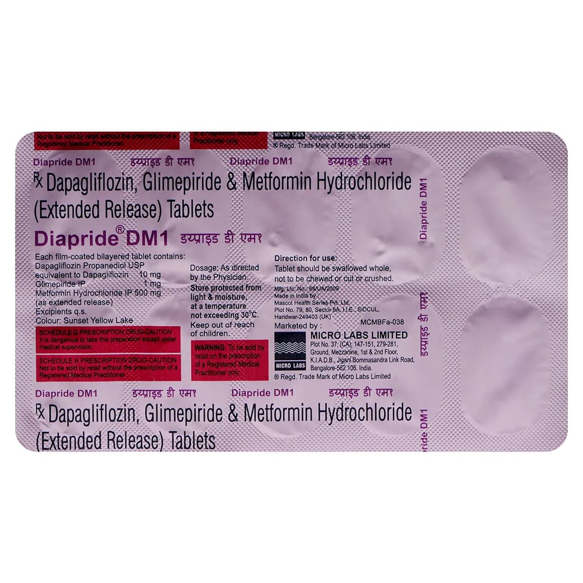 DIAPRIDE DM1 TAB