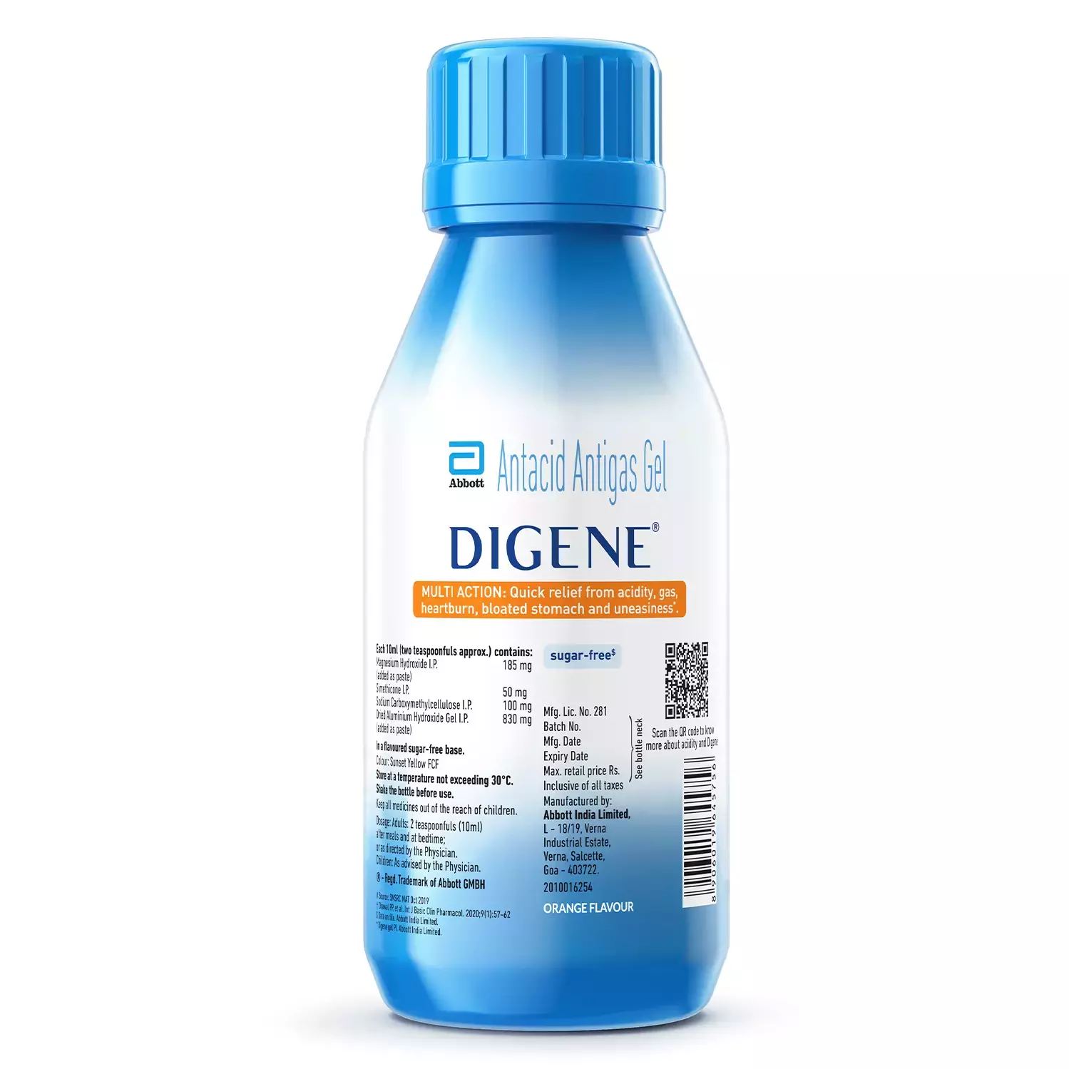 Digene Gel Orange Sugar Free