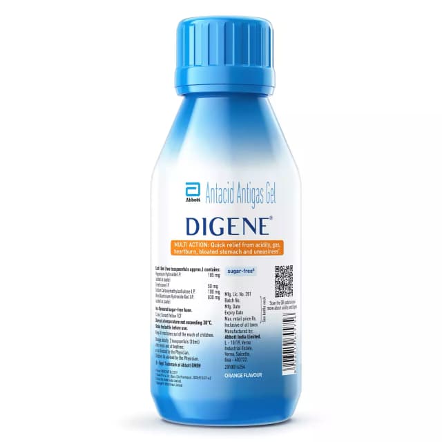 Digene Gel Orange Sugar Free