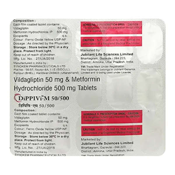 DIPPIVI M 50/ 500MG TAB