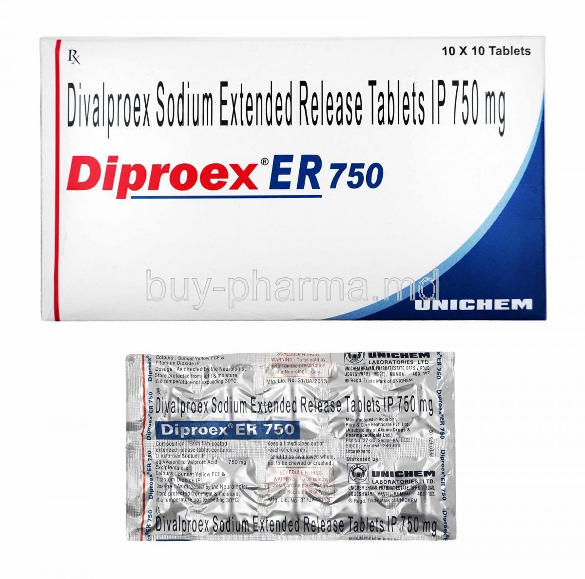 DIPROEX ER 750MG
