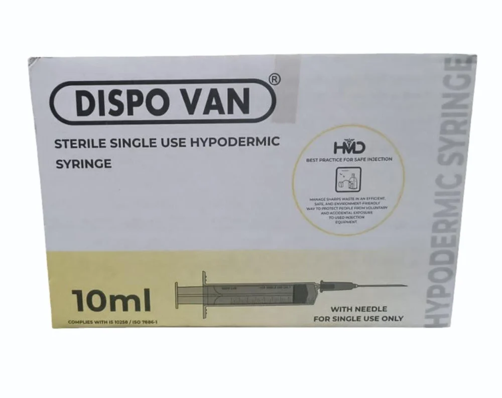 Dispovan Hypodermic Syringe Without Needle (10ml)