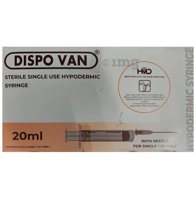 DispoVan Single Use Syringe 20ml