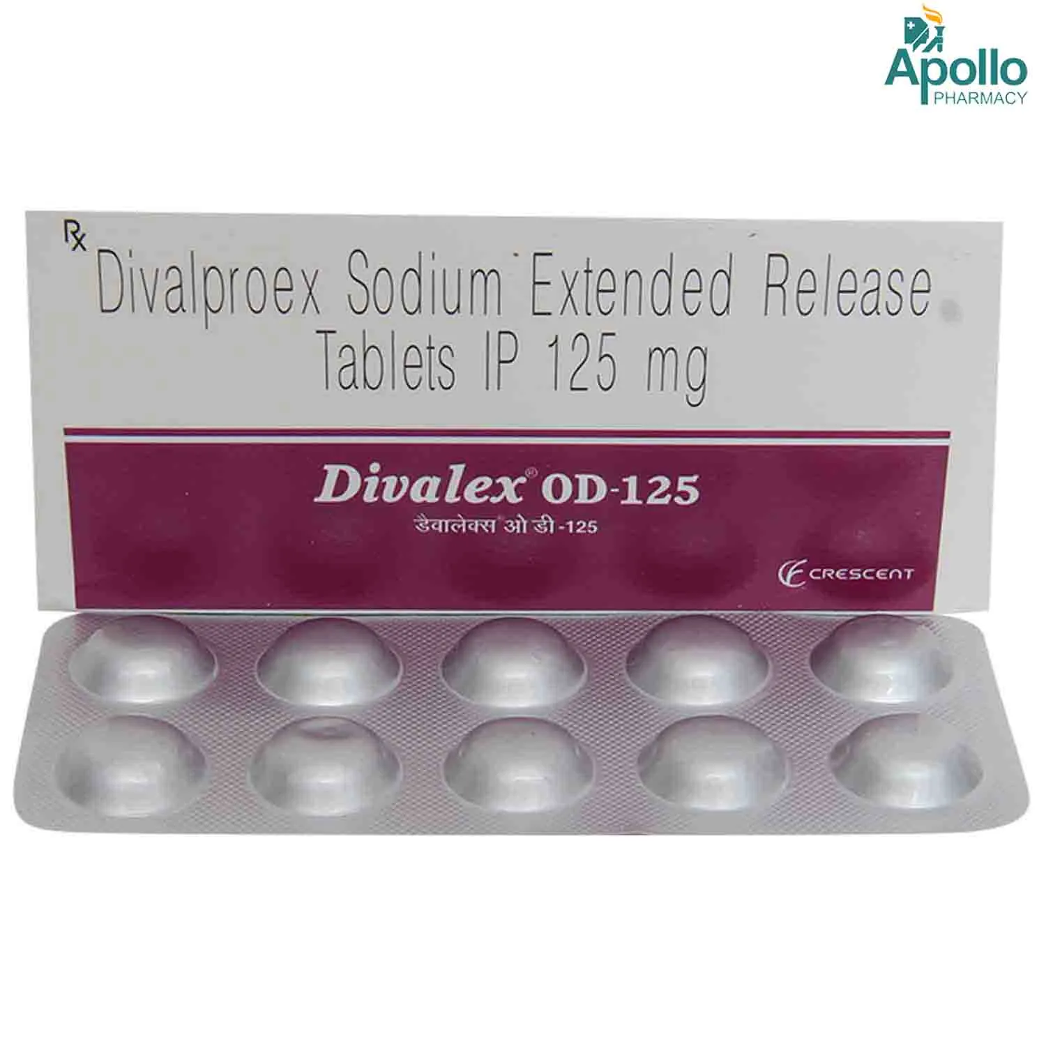 DIVALEX OD 125MG TAB