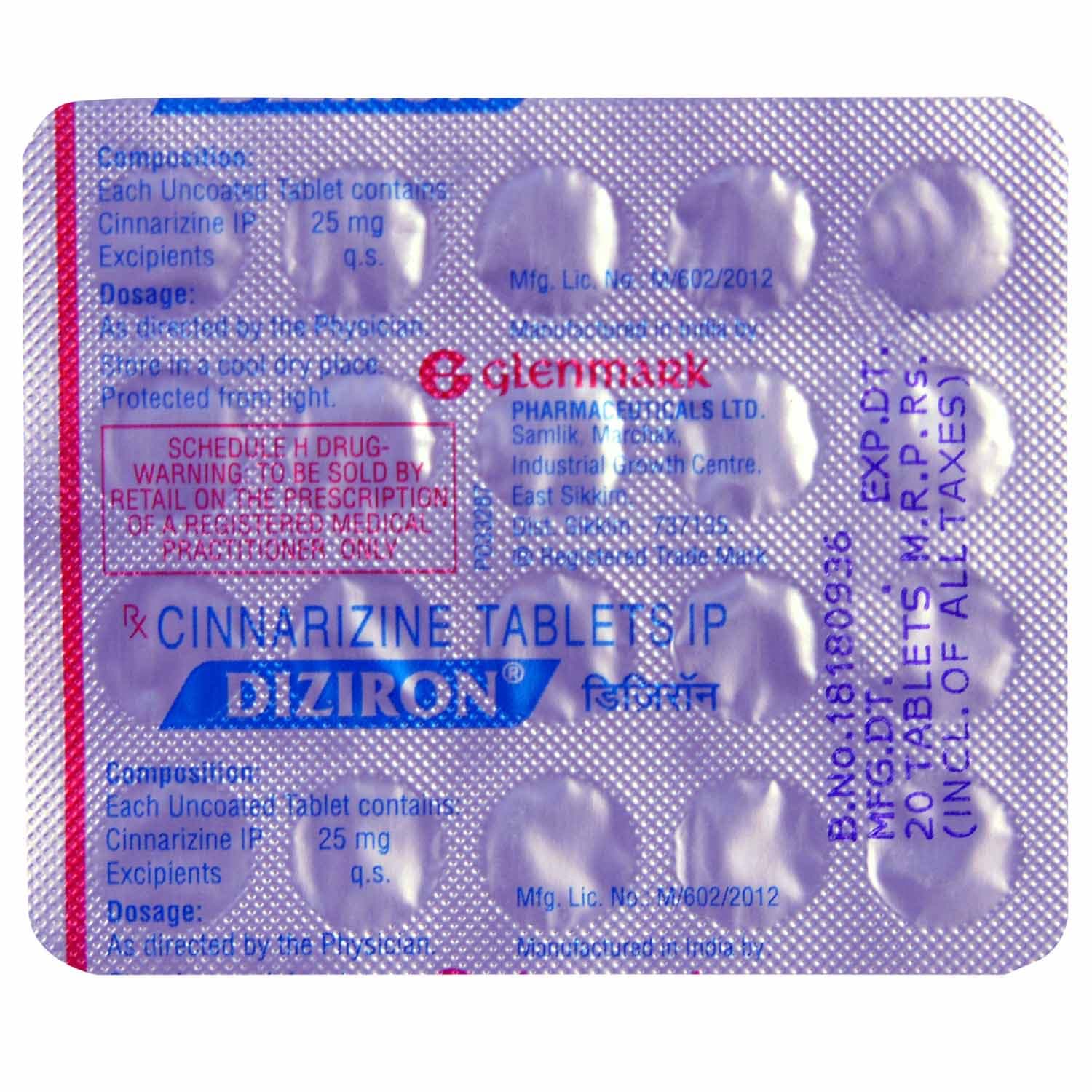 DIZIRON TABS