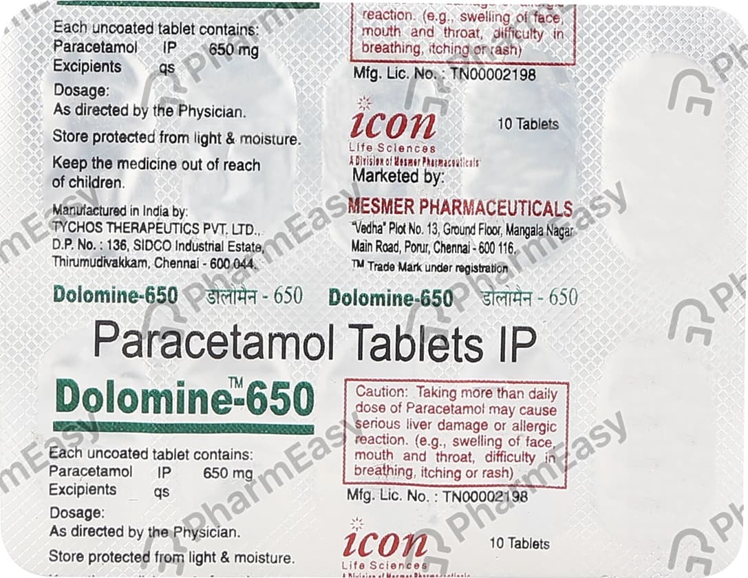 DOLOMINE 500MG TAB