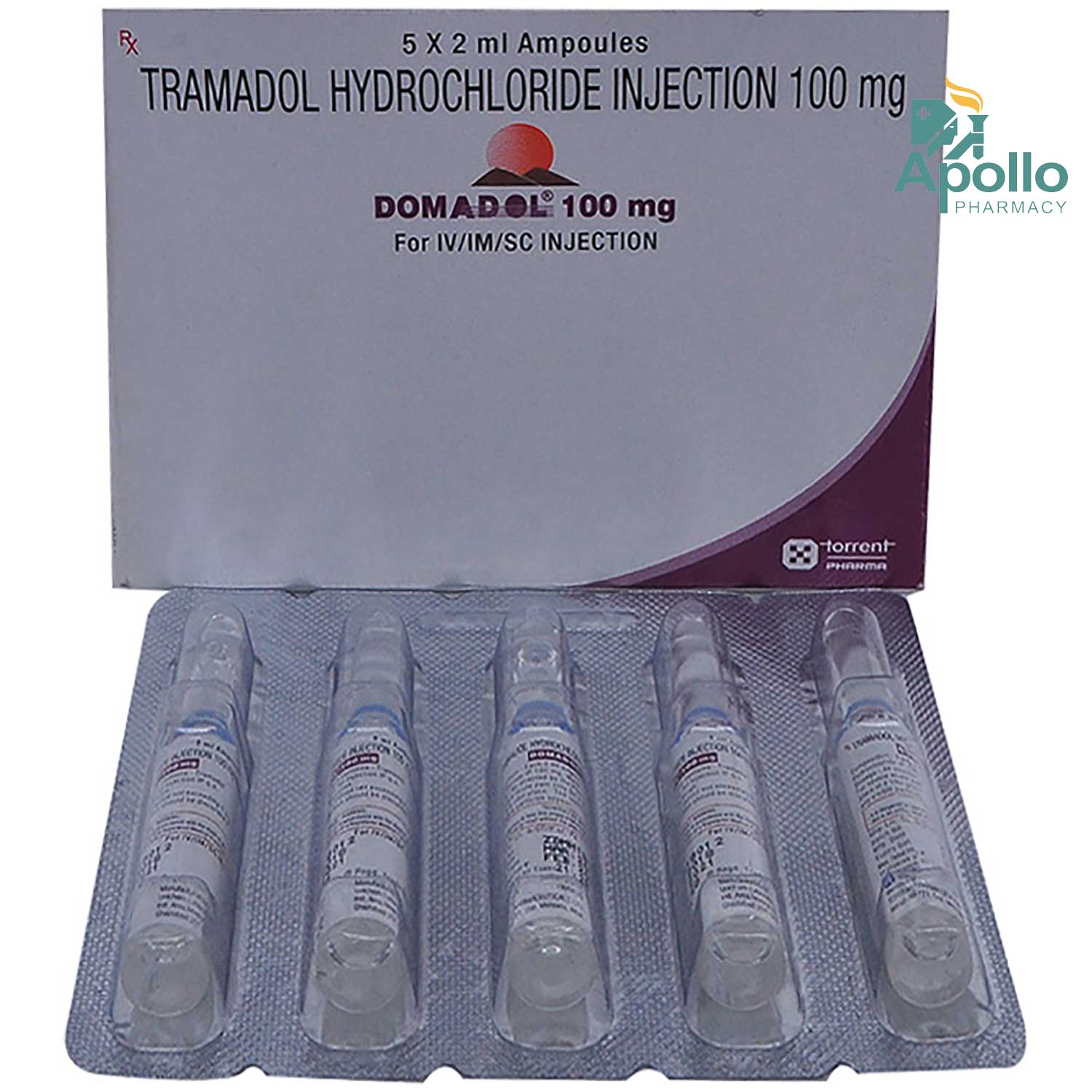 DOMADOL 100MG 5X2ML