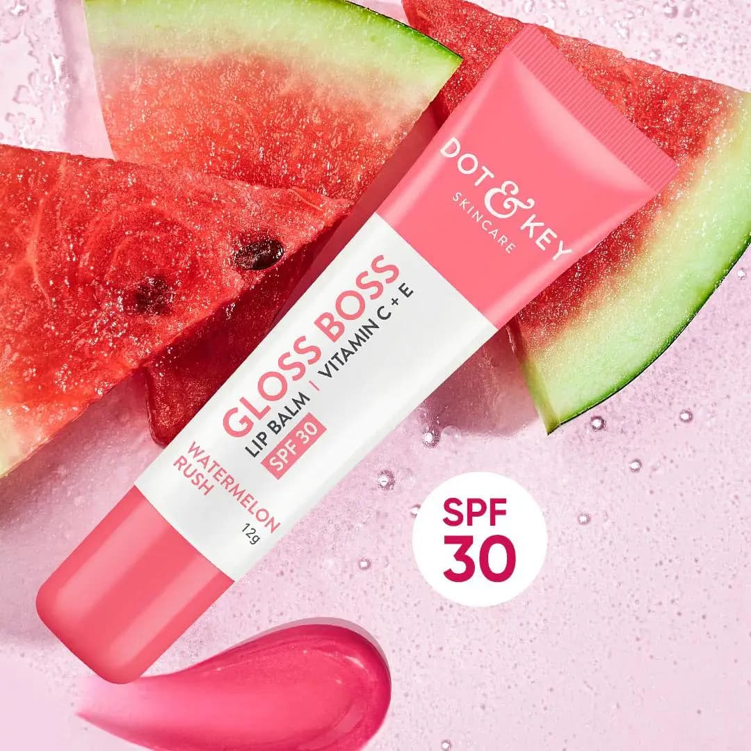Dot And Key Gloss Boss Watermelon Rush SPF 30 Lip Balm