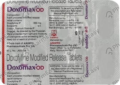 DOXOMAX OD 650MG TAB