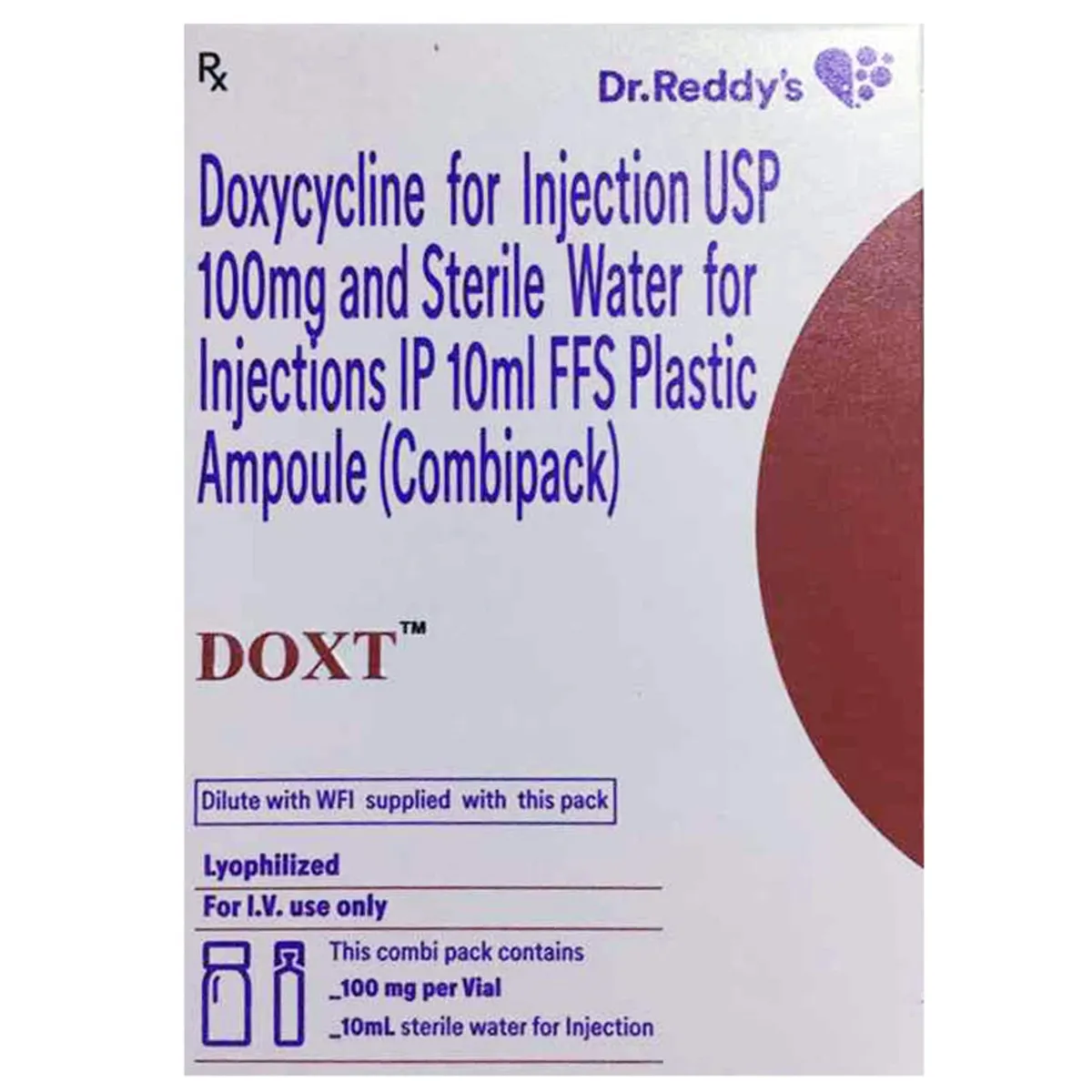 DOXT 100MG INJ COMBIPACK