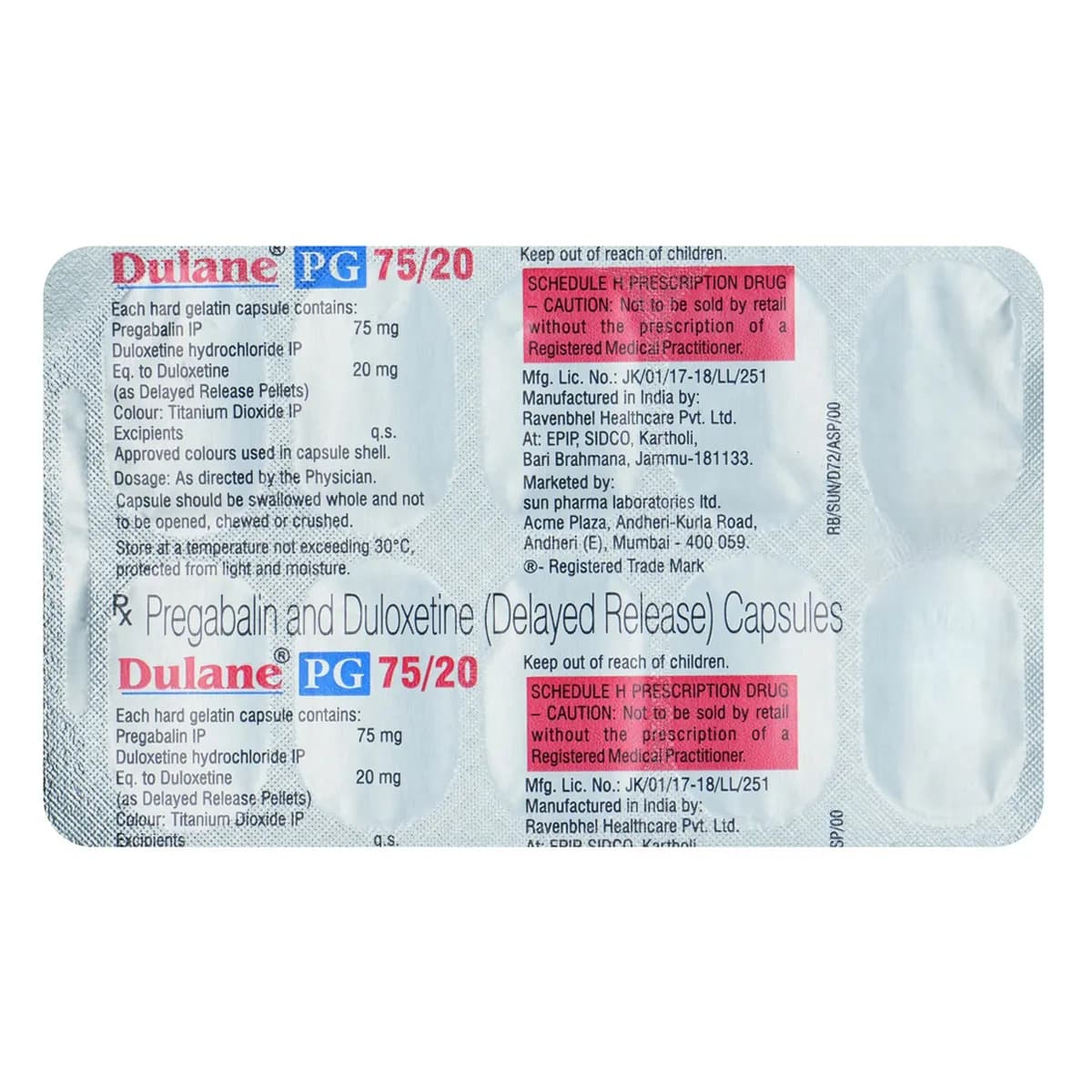 DULANE PG 75/20 CAP 10S