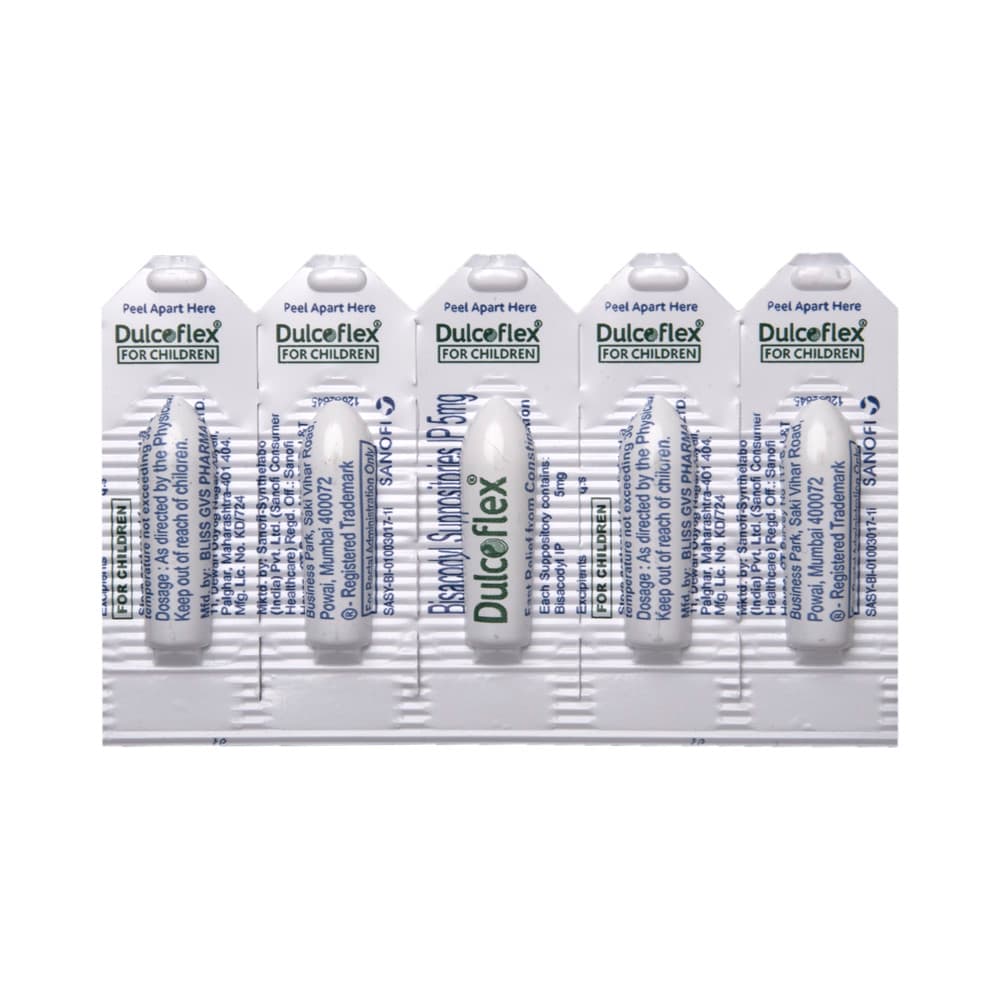 DULCOFLEX 5MG SUPP CHILD