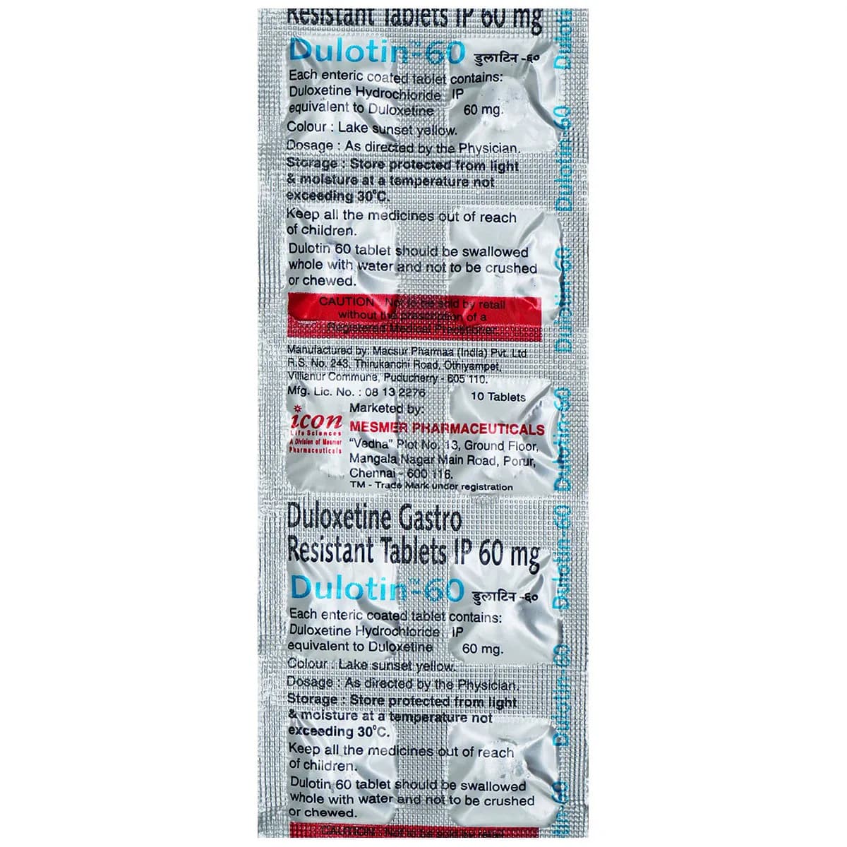 DULOTIN 60MG
