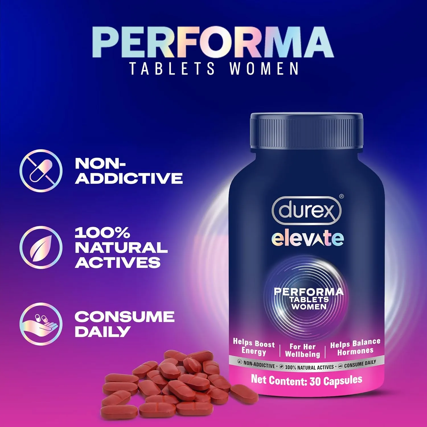 Durex Elevate Performa Capsule Women