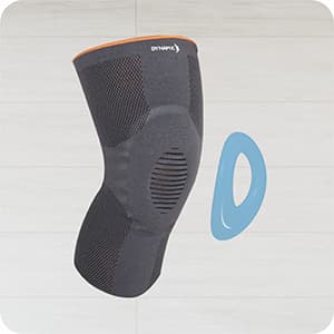 DYNA GENUGRIP KNEE BRACE (GREY) M