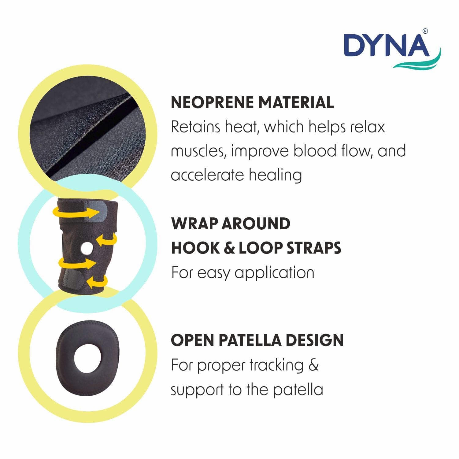 Dyna Wrap Around Knee Support-U