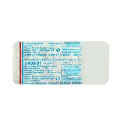 E-DOX DT 100MG TAB