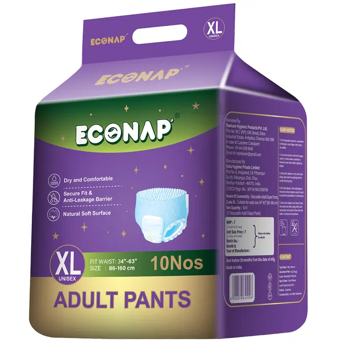 Econap Adult Diapers XXL
