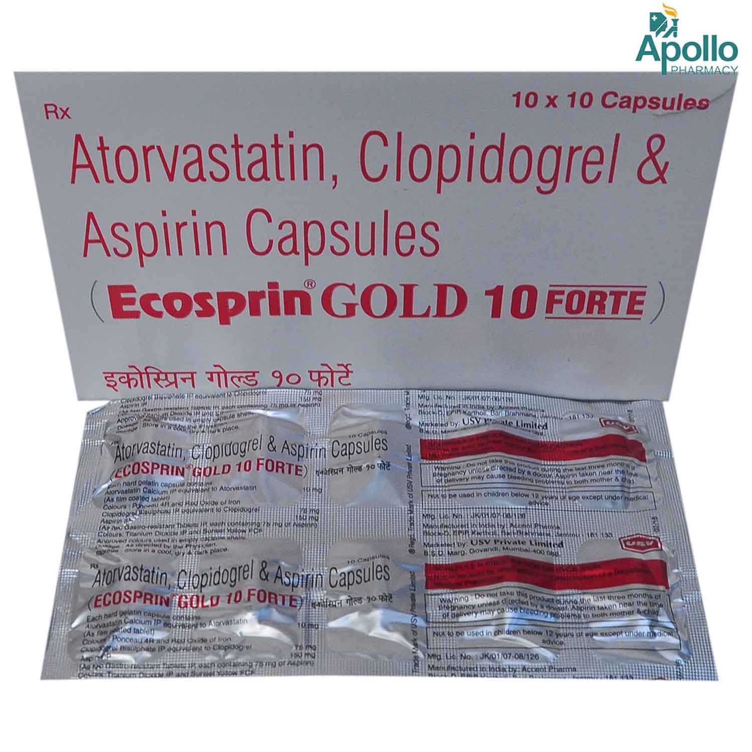 ECOSPRIN GOLD 10 CAP