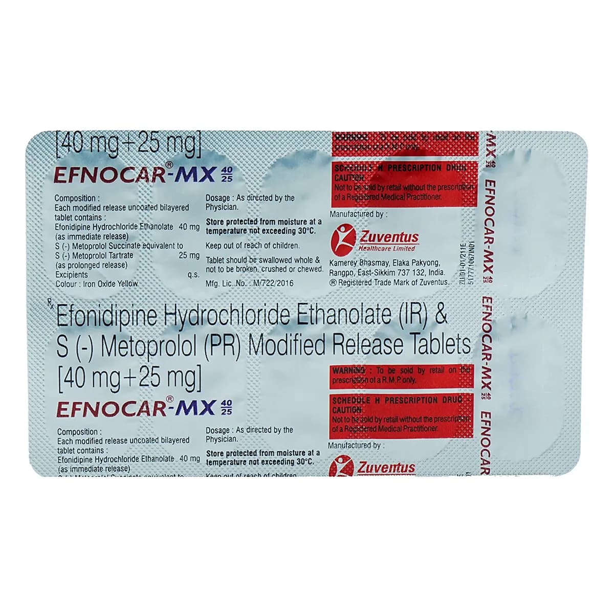 EFNOCAR-MX 40/25 TAB