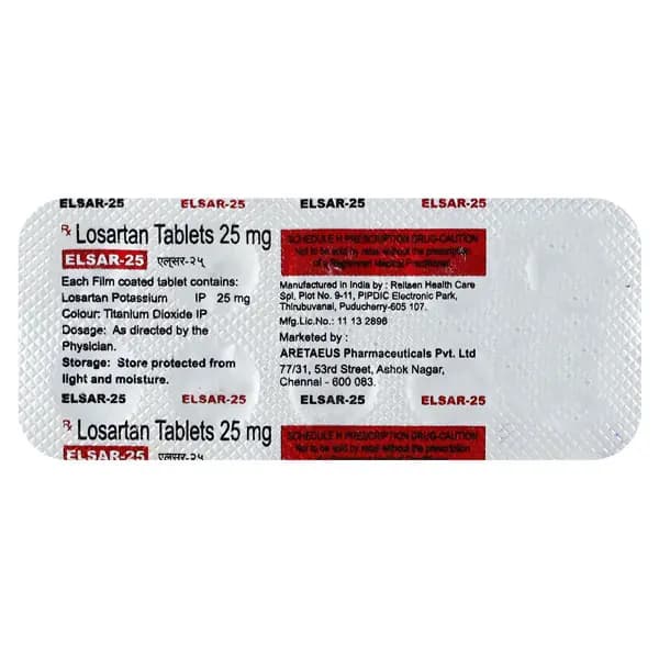 ELSAR 25MG 10`S