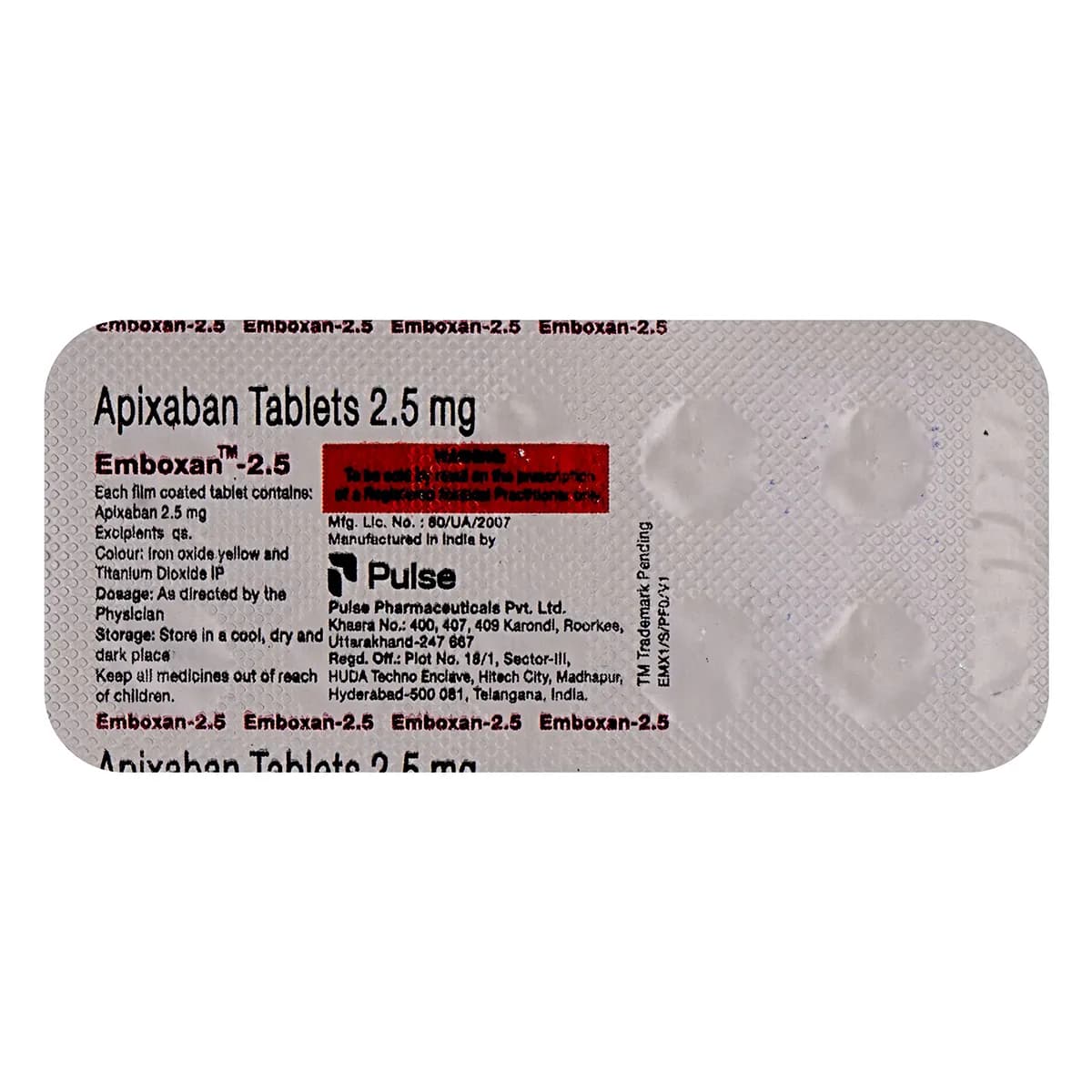 EMBOXAN 2.5MG TAB