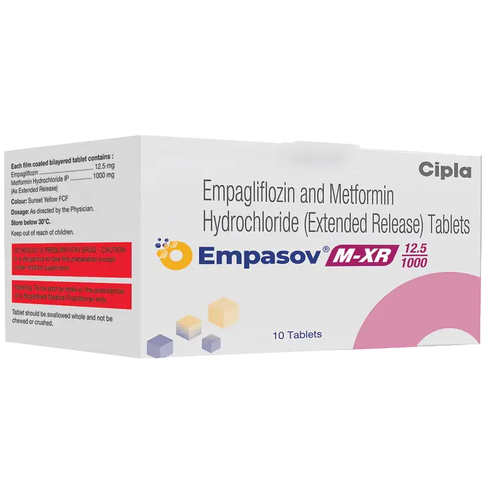 EMPASOV M-XR 12.5/1000MG TAB