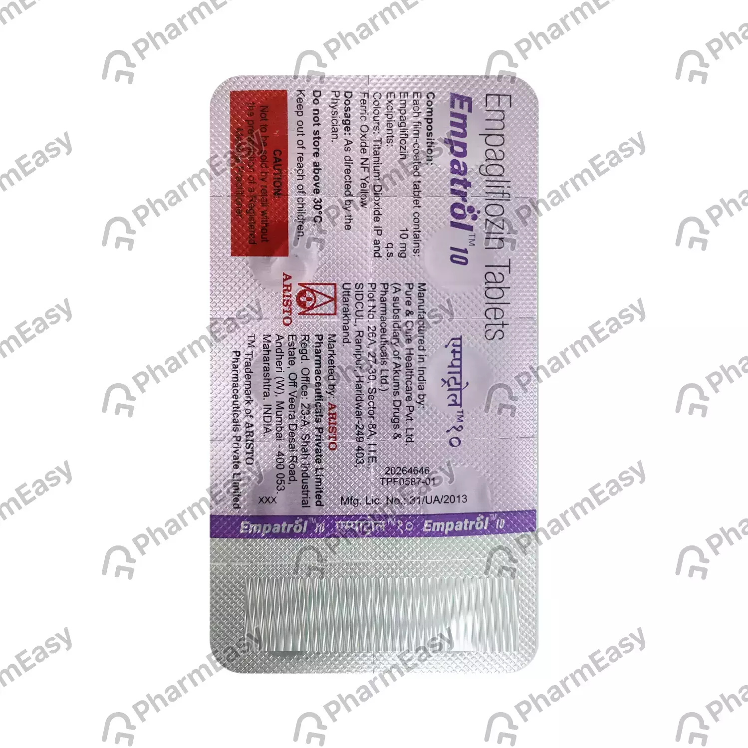 EMPATROL-SM 10/100/1000MG TAB