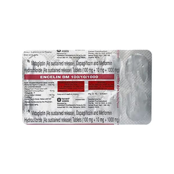 ENCELIN DM 100/10/1000 TAB 10`S