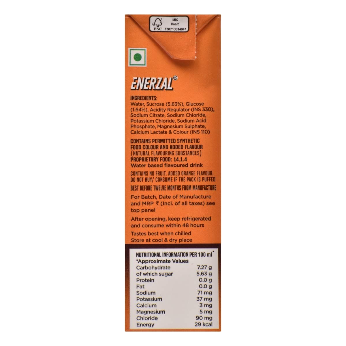 ENERZAL APPLE FLAV DRINK