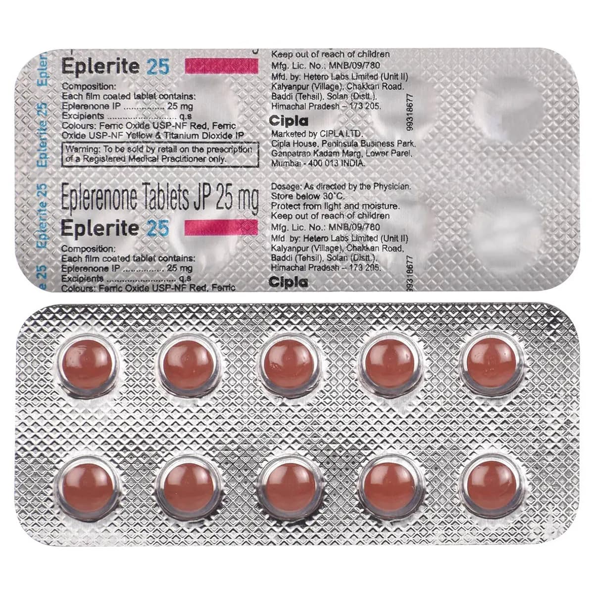 EPLERITE 25MG TAB