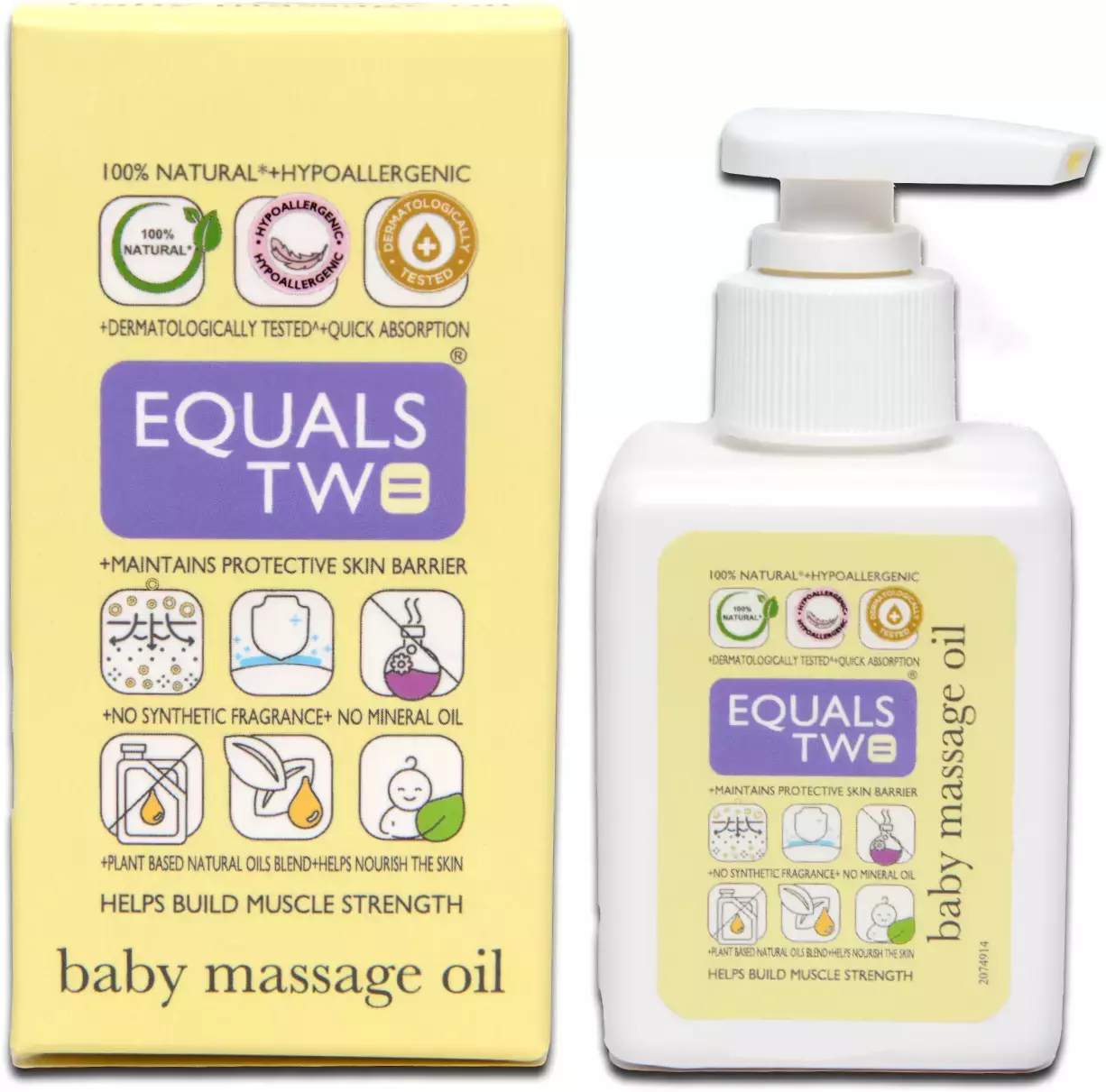 EQUALS TWO BABY MASSAGE OIL