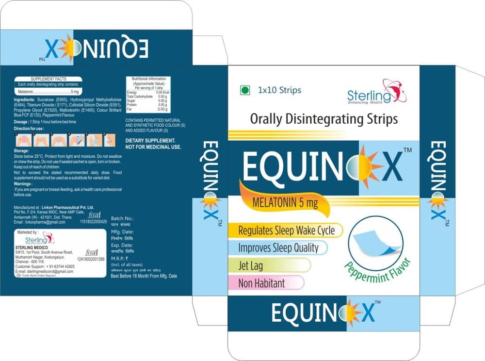 EQUINOX MELATONIN 5MG