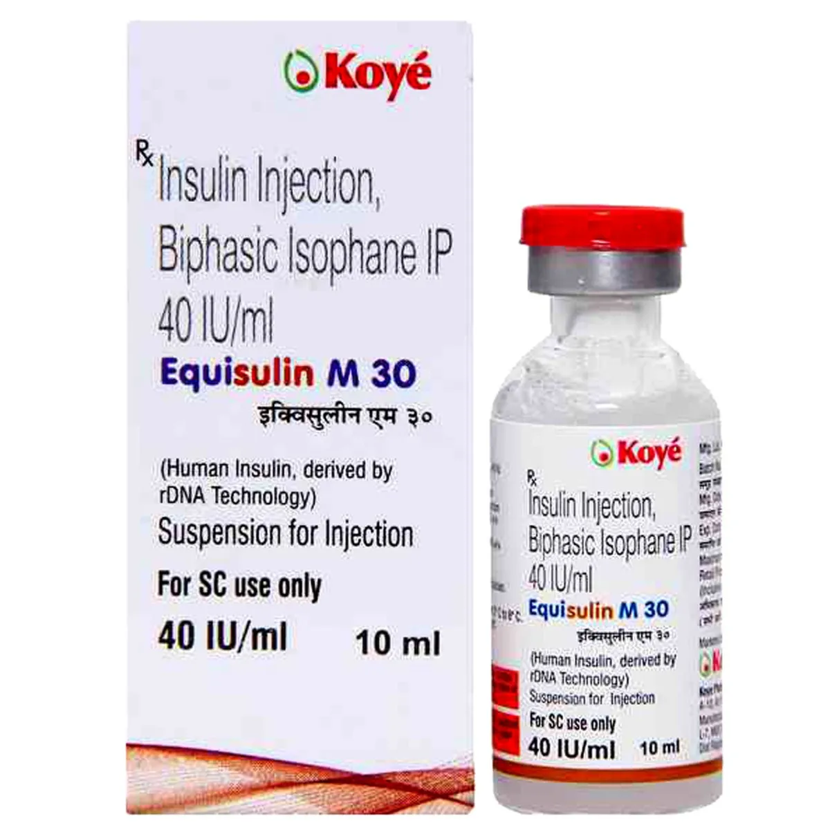 EQUISULIN M 30 INJ 40IU