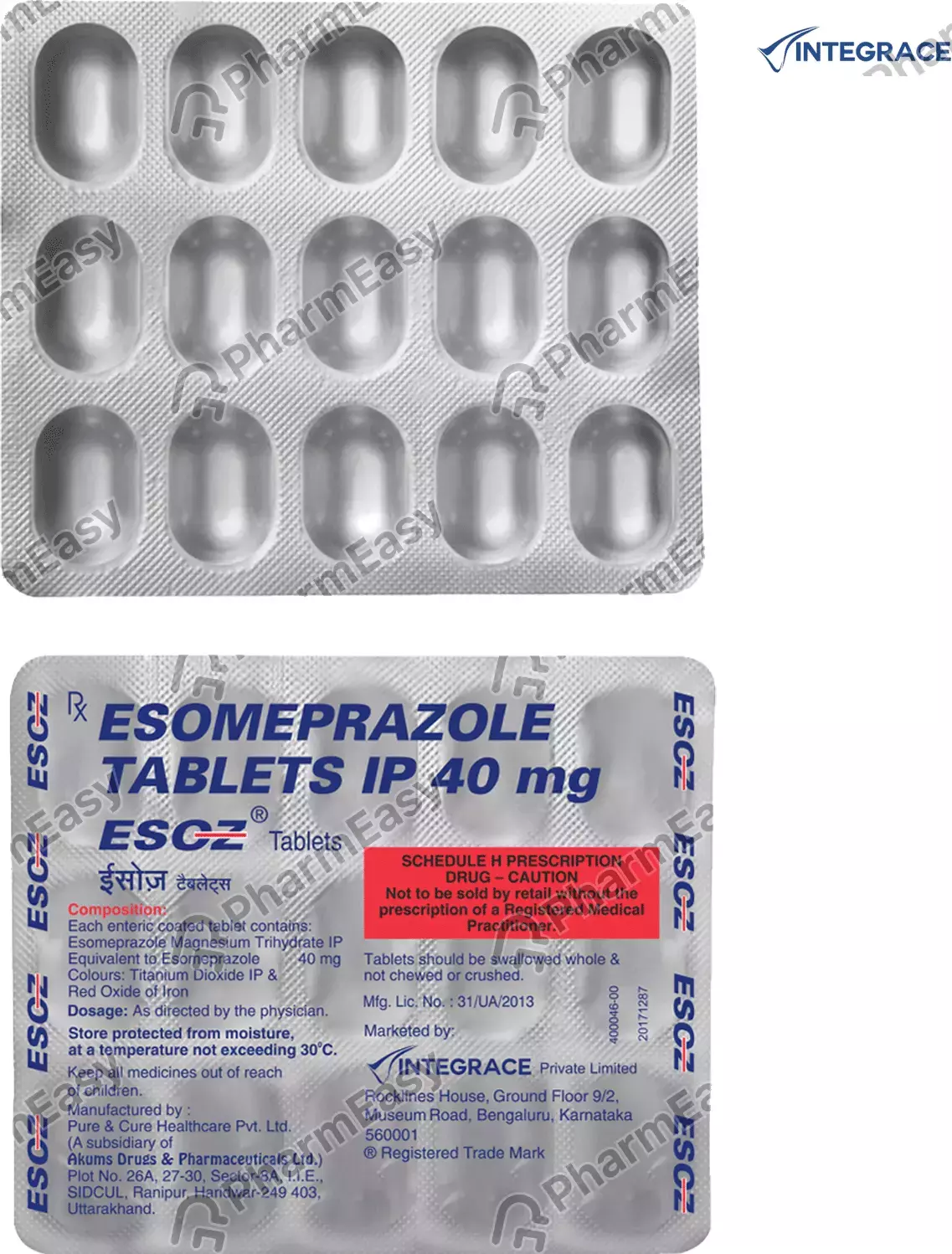 ESOZ 40MG TAB 15`S